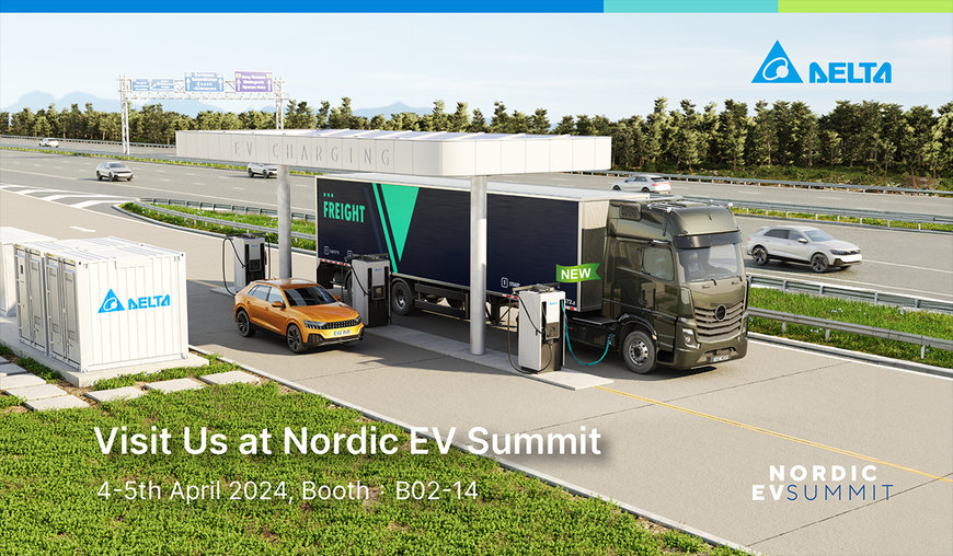 Delta Unveils New 500kW DC Ultra-fast EV Charger UFC 500 at Nordic EV Summit 2024 